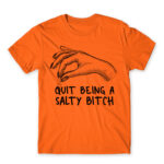 Salty bitch Orange Men's T-shirt for Badass, Funny