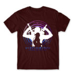 Sao Circle Burgundy Men's Tee for Anime, Sword Art Online