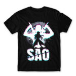 SAO Silhouette Black Men's Tee for Anime, Sword Art Online