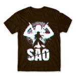 SAO Silhouette Chocolate Men's Tee for Anime, Sword Art Online