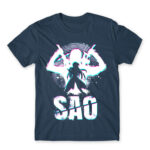 SAO Silhouette Denim Men's T-shirt for Anime, Sword Art Online