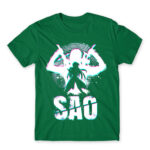 SAO Silhouette Kelly Green Men's T-shirt for Anime, Sword Art Online