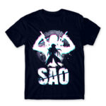 SAO Silhouette Navy Men's T-shirt for Anime, Sword Art Online