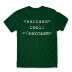 Sarcasm code Bottle Green Men's Tee for Funny, Sarcastic Humour