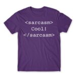 Sarcasm code Dark Purple Men's T-shirt for Funny, Sarcastic Humour