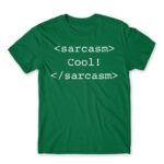 Sarcasm code Kelly Green Men's Tee for Funny, Sarcastic Humour