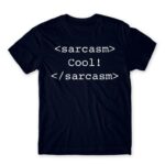Sarcasm code Navy Men's Tee for Funny, Sarcastic Humour