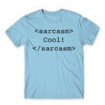 Sarcasm code Sky Blue Men's T-shirt for Funny, Sarcastic Humour