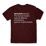 Sarcasm definition Burgundy Men's T-shirt for Funny, Sarcastic Humour