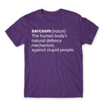 Sarcasm definition Dark Purple Men's Tee for Funny, Sarcastic Humour
