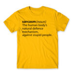 Sarcasm definition Gold Men's T-shirt for Funny, Sarcastic Humour