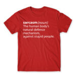 Sarcasm definition Red Men's T-shirt for Funny, Sarcastic Humour