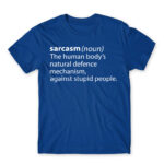 Sarcasm definition Royal Blue Men's Tee for Funny, Sarcastic Humour