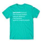 Sarcasm definition Turquoise Men's T-shirt for Funny, Sarcastic Humour