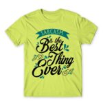 Sarcasm is the best thing ever Apple Green Men's Tee for Funny, Sarcastic Humour