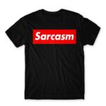 Sarcasm logo Black Men's Tee for Funny, Sarcastic Humour