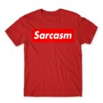 Sarcasm logo Red Men's T-shirt for Funny, Sarcastic Humour