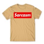 Sarcasm logo Sand Men's T-shirt for Funny, Sarcastic Humour