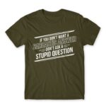 Sarcastic Answer Army Men's Tee for Funny, Sarcastic Humour
