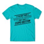 Sarcastic Answer Atoll Blue Men's Tee for Funny, Sarcastic Humour