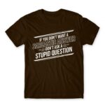 Sarcastic Answer Chocolate Men's T-shirt for Funny, Sarcastic Humour
