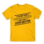 Sarcastic Answer Gold Men's T-shirt for Funny, Sarcastic Humour