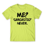 Sarcastic Apple Green Men's T-shirt for Funny, Sarcastic Humour