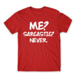 Sarcastic Red Men's Tee for Funny, Sarcastic Humour