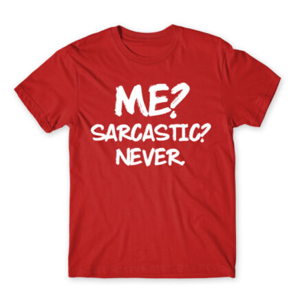 Sarcastic Red Men's Tee for Funny, Sarcastic Humour