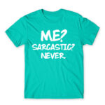 Sarcastic Turquoise Men's T-shirt for Funny, Sarcastic Humour