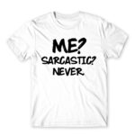 Sarcastic White Men's Tee for Funny, Sarcastic Humour