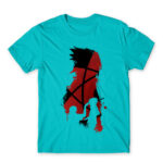 Sasuke and Itachi Atoll Blue Men's T-shirt for Anime, Naruto