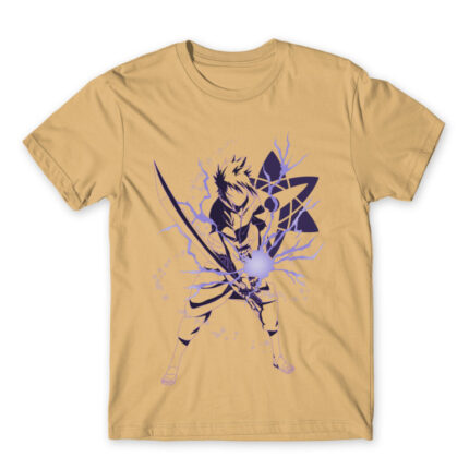 Sasuke Chidori Sand Men's Tee for Anime, Naruto