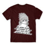 Sasuke quote Burgundy Men's Tee for Anime, Naruto