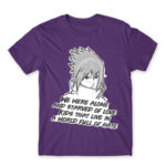 Sasuke quote Dark Purple Men's T-shirt for Anime, Naruto