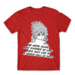 Sasuke quote Red Men's Tee for Anime, Naruto