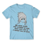 Sasuke quote Sky Blue Men's Tee for Anime, Naruto
