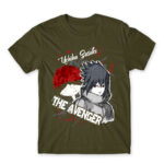 Sasuke Uchiha – The Avenger Army Men's T-shirt for Anime, Naruto