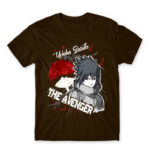 Sasuke Uchiha – The Avenger Chocolate Men's Tee for Anime, Naruto