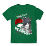 Sasuke Uchiha – The Avenger Kelly Green Men's Tee for Anime, Naruto