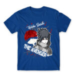 Sasuke Uchiha – The Avenger Royal Blue Men's T-shirt for Anime, Naruto