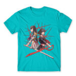 Satsuki la Ryuuko Atoll Blue Men's Tee for Anime, Kill La Kill
