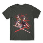 Satsuki la Ryuuko Dark Grey Men's T-shirt for Anime, Kill La Kill