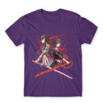 Satsuki la Ryuuko Dark Purple Men's Tee for Anime, Kill La Kill