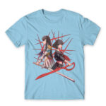 Satsuki la Ryuuko Sky Blue Men's T-shirt for Anime, Kill La Kill