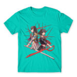 Satsuki la Ryuuko Turquoise Men's Tee for Anime, Kill La Kill