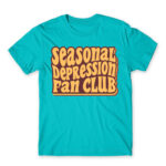 Seasonal depression fan club Atoll Blue Men's Tee for Funny, Seasonal Depression