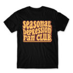 Seasonal depression fan club Black Men's T-shirt for Funny, Seasonal Depression