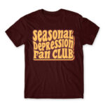 Seasonal depression fan club Burgundy Men's T-shirt for Funny, Seasonal Depression