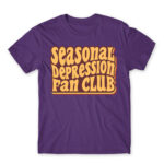 Seasonal depression fan club Dark Purple Men's T-shirt for Funny, Seasonal Depression